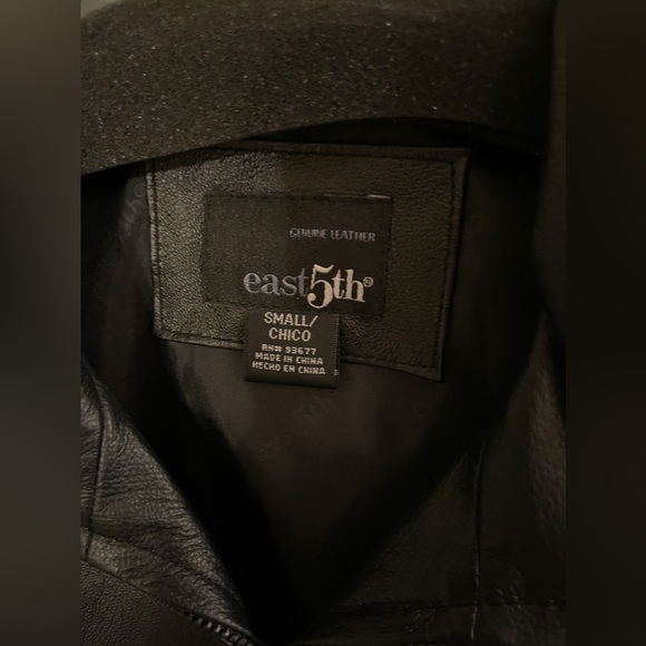 East 5th genuine leather jacket NWT size small - Picture 2 of 4